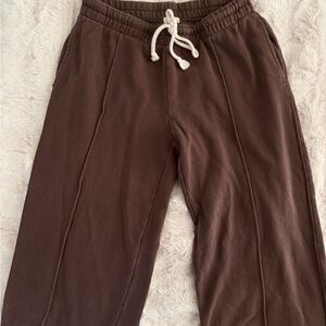 Aerie Brown Drawstring Sweatpants